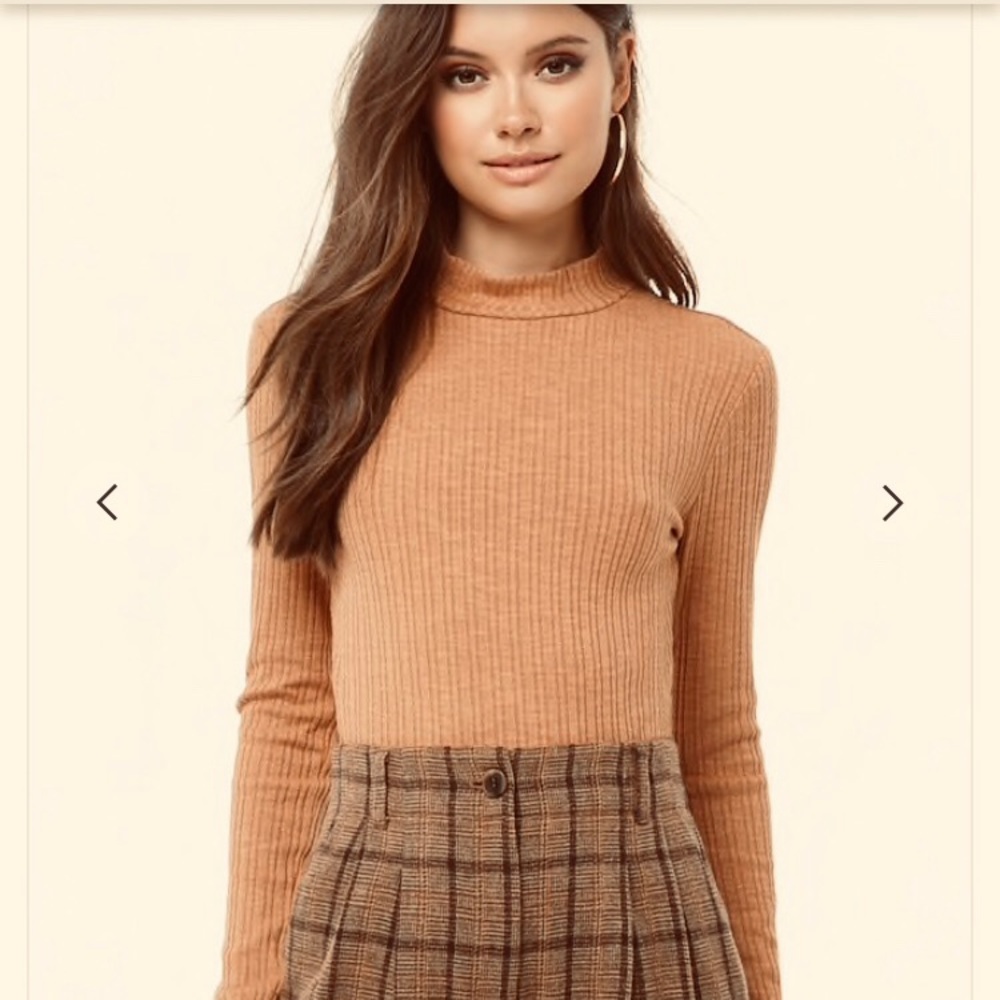 Forever 21 Rust/Tan Retro Top